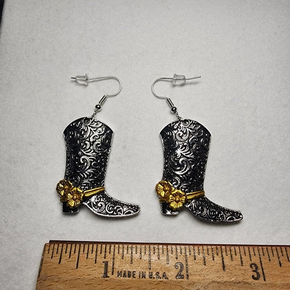 Horse & Cowboy Boots Earrings Set (2 Pairs) SKU: HC1 - Picture 5 of 7